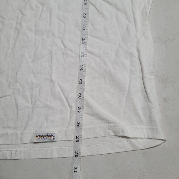 VTG Crazy Shirts Made In USA Hawaii Brewed BEER Logo Double Sided XL - Picture 5 of 9